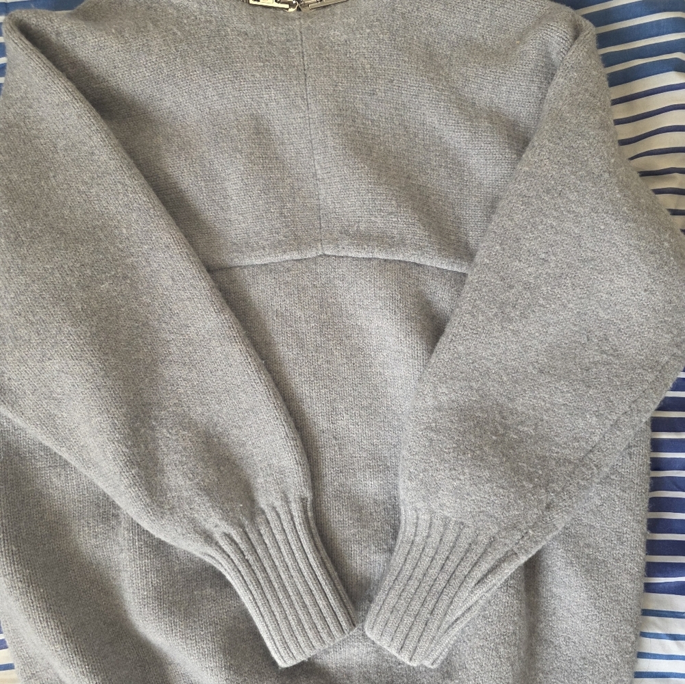 ALEXANDER WANG V Neck Cardigan w/Splitable Zip shoulder M $695 RETAIL NWT - Picture 8 of 17